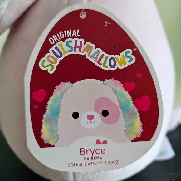 NWT 8" Bryce the pink dog Squishmallow - Picture 2 of 2